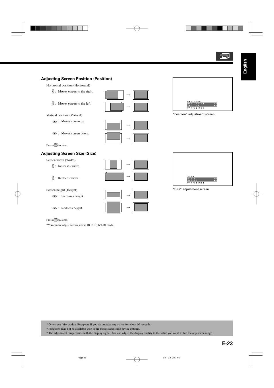 E-23 | FUJITSU P42VHA30W User Manual | Page 32 / 43