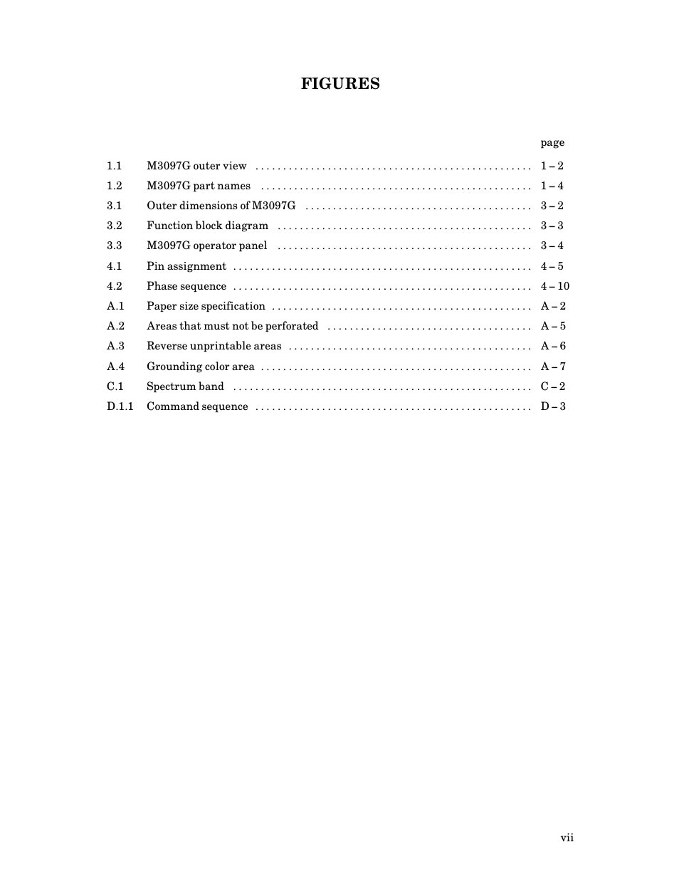 Figures | FUJITSU M3097G User Manual | Page 8 / 163