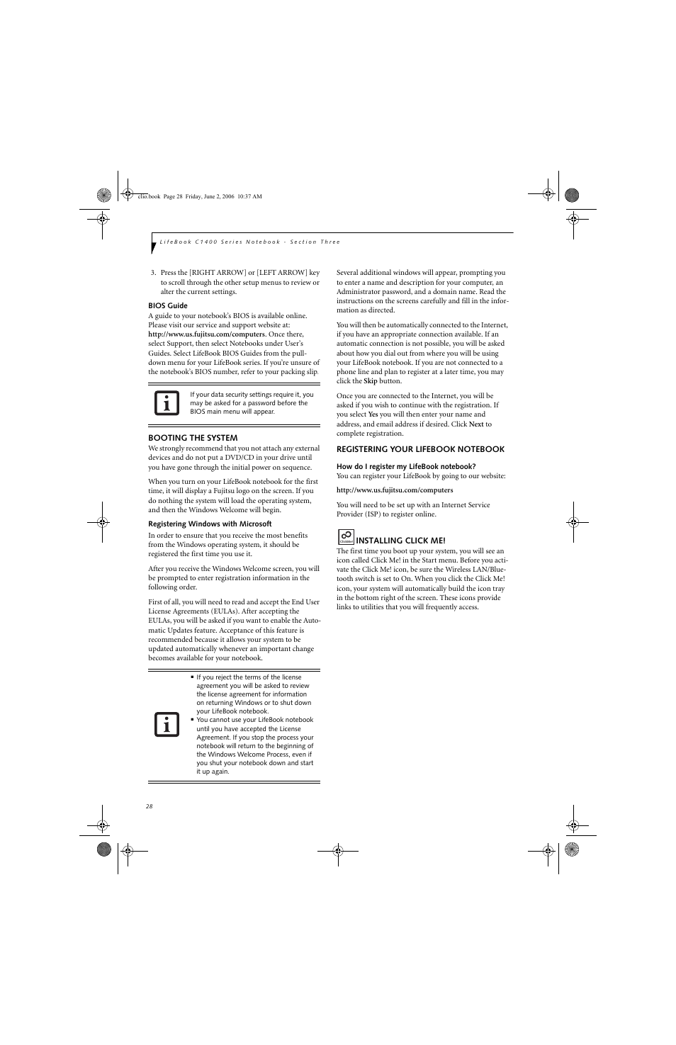 FUJITSU C1410 User Manual | Page 38 / 112