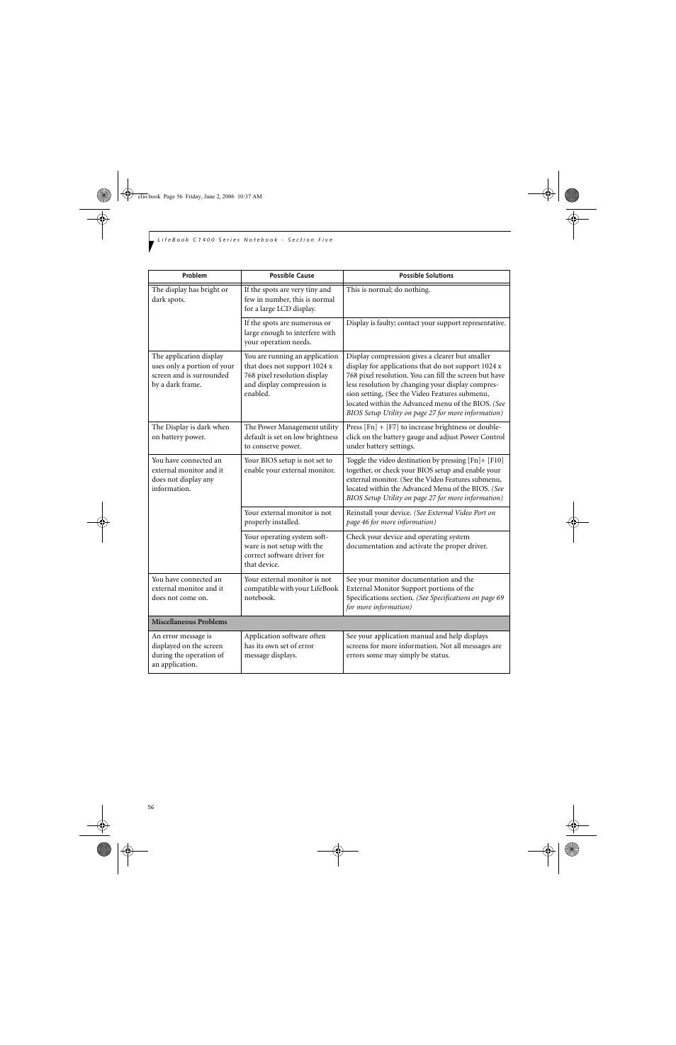 FUJITSU C1410 User Manual | Page 66 / 112