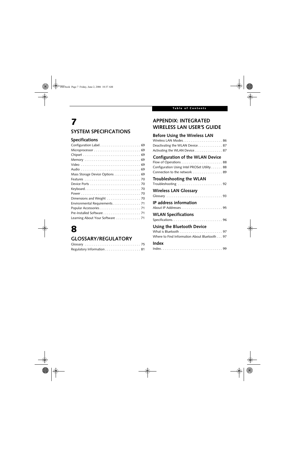 FUJITSU C1410 User Manual | Page 7 / 112