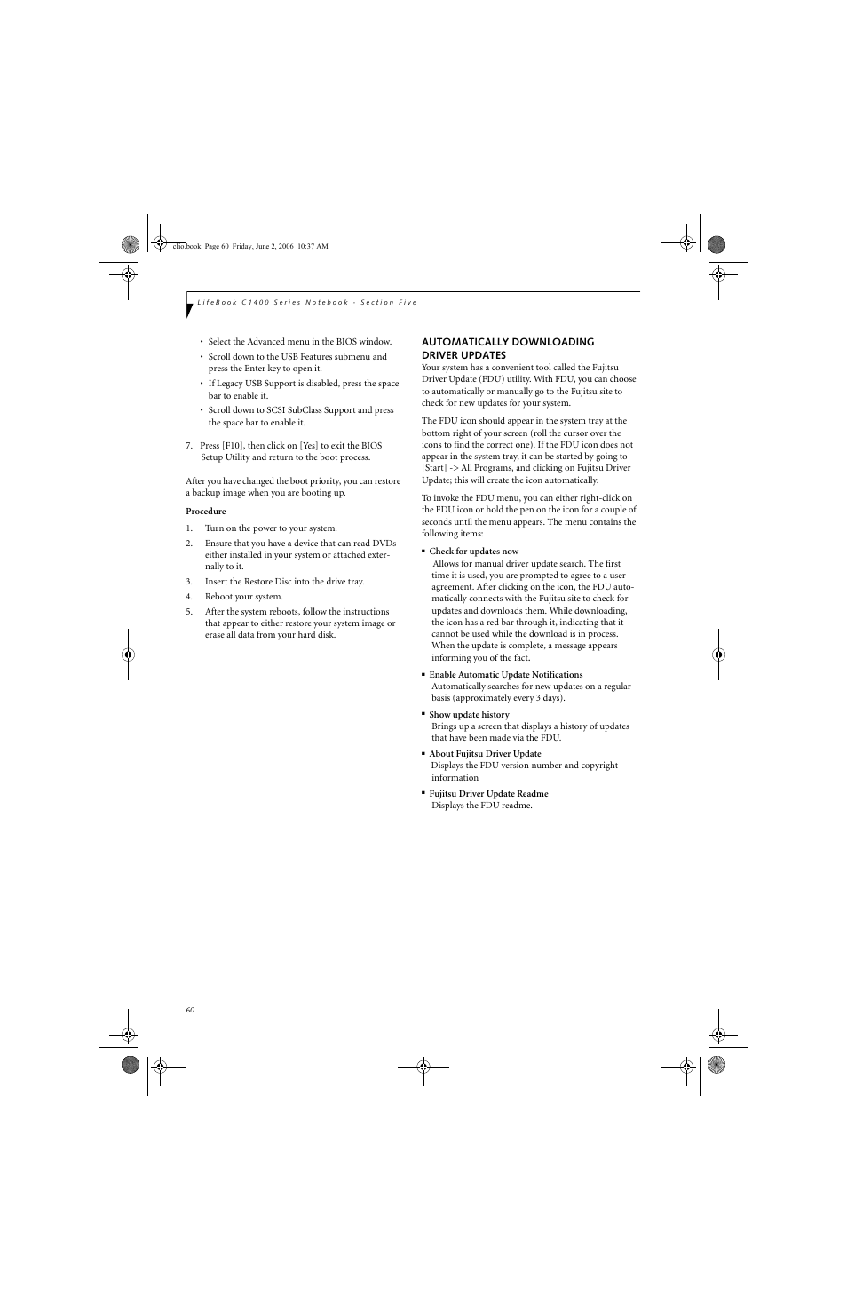 FUJITSU C1410 User Manual | Page 70 / 112
