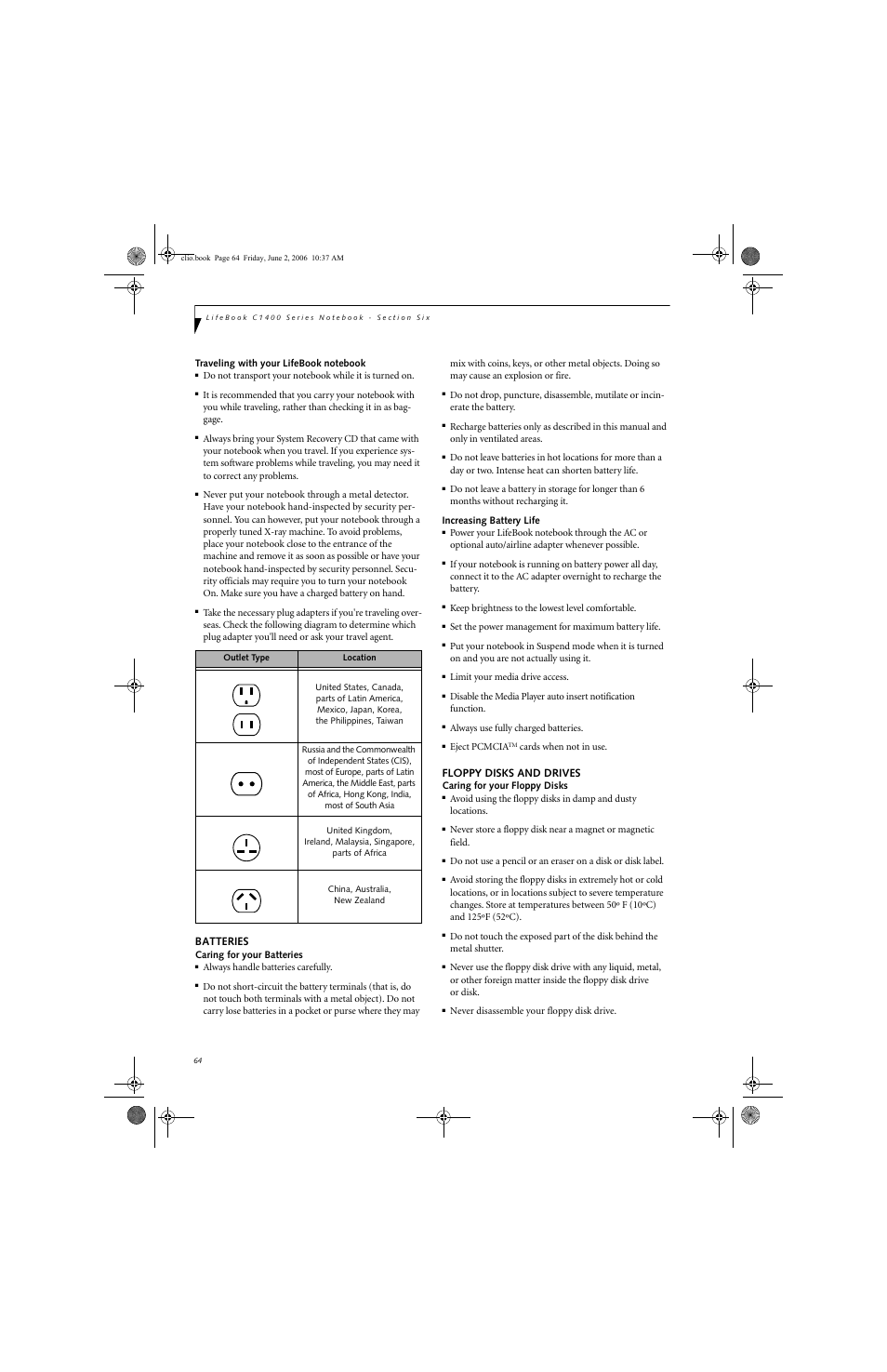 FUJITSU C1410 User Manual | Page 74 / 112