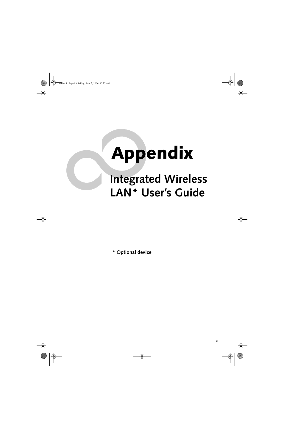 Appendix, Integrated wireless lan* user’s guide | FUJITSU C1410 User Manual | Page 93 / 112