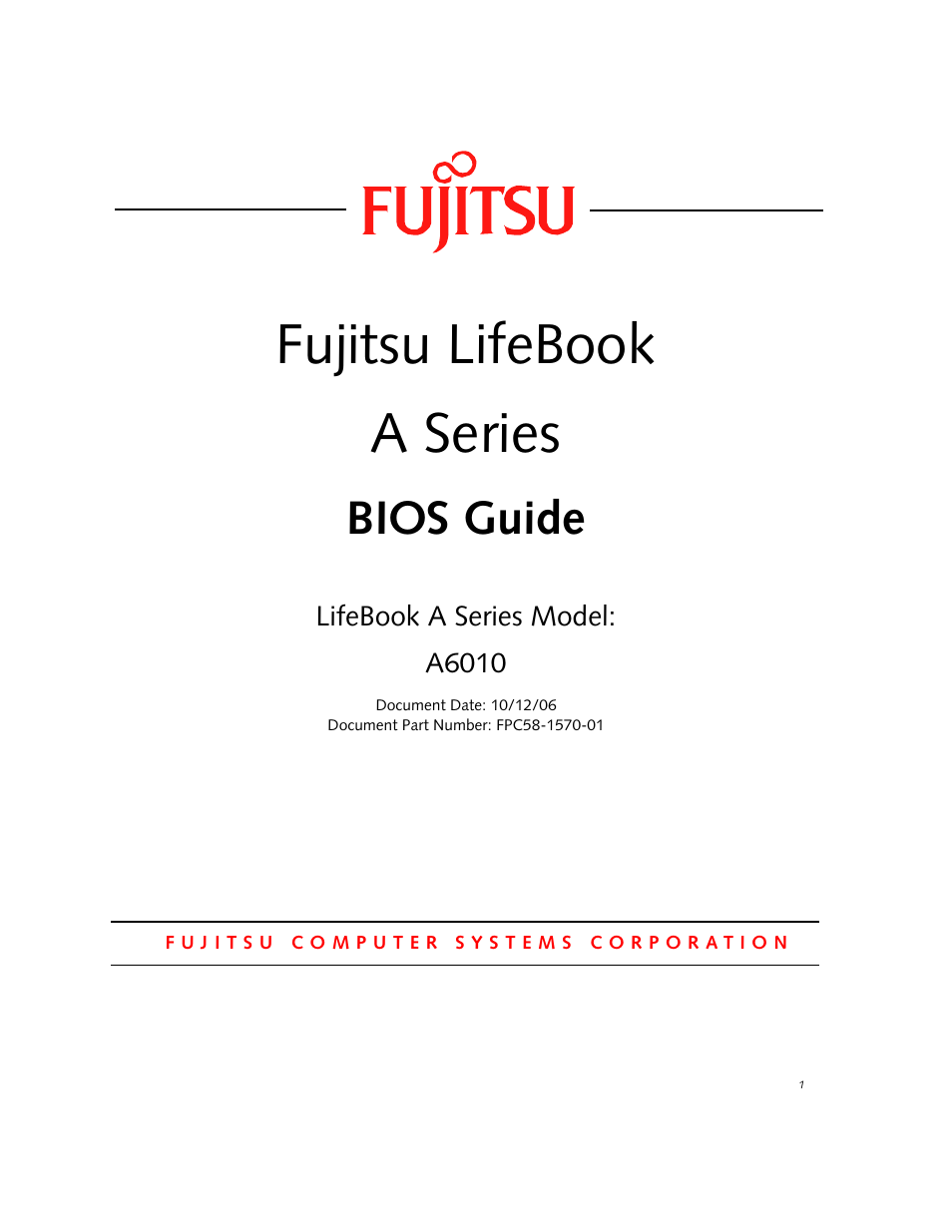 FUJITSU A6010 User Manual | 26 pages