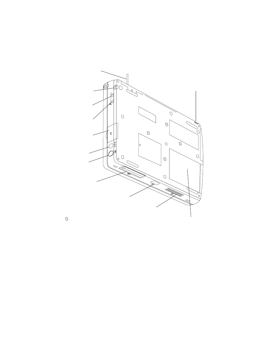 Point 510 pen tablet features – back, System features and controls, System features and controls 1 | FUJITSU 510 User Manual | Page 10 / 40