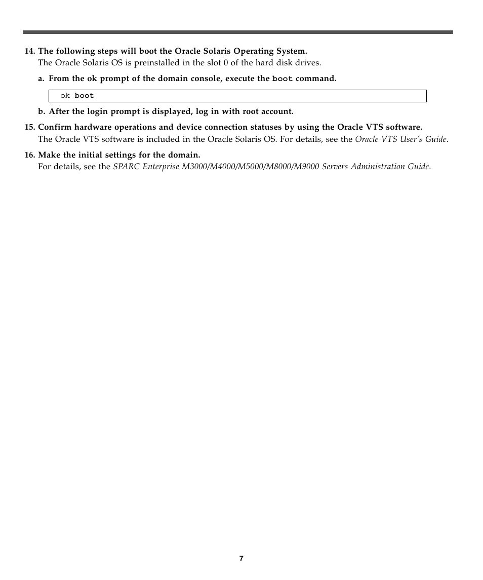 The step 14 | FUJITSU SPARC Enterprise Server M3000 User Manual | Page 7 / 8