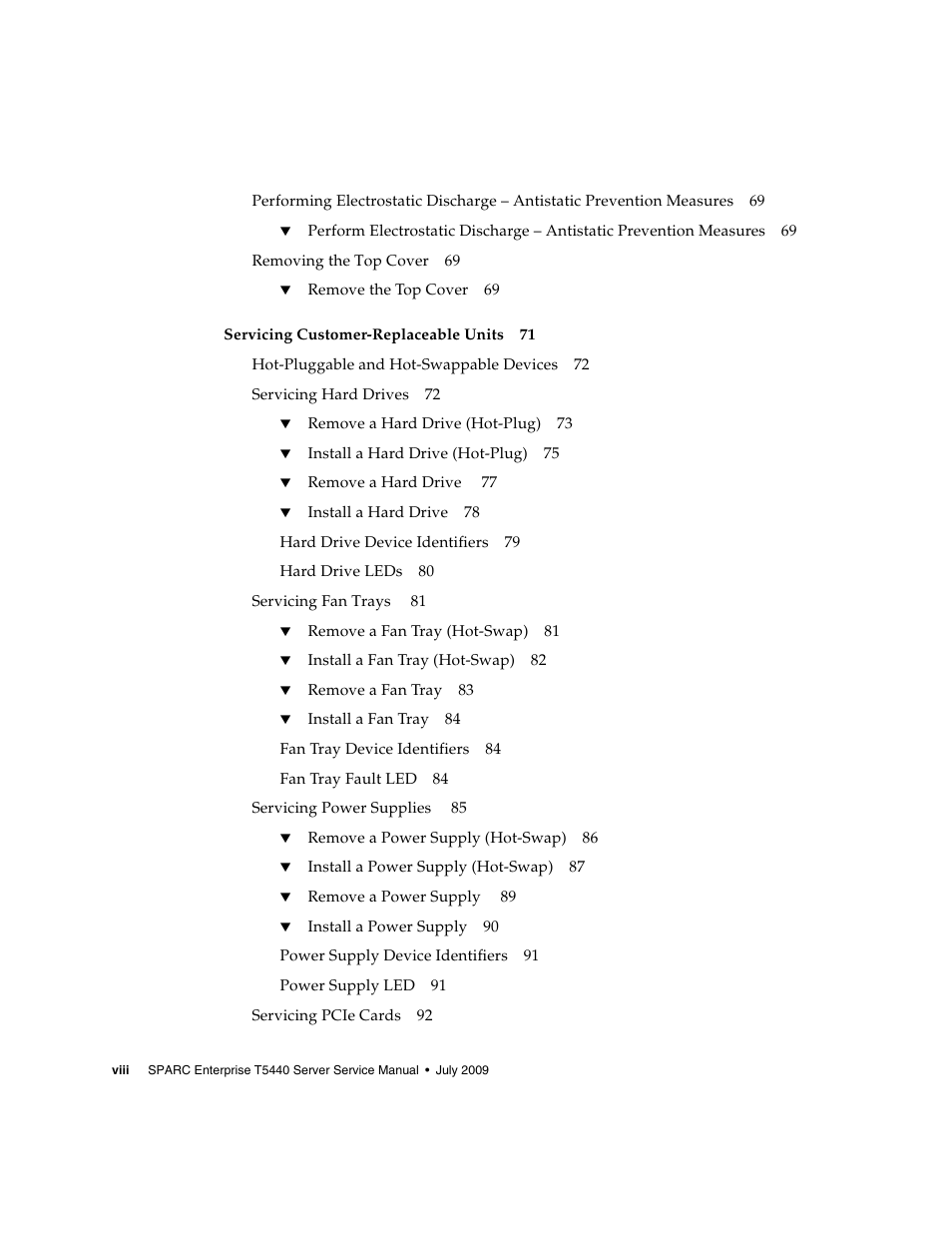 FUJITSU SPARC T5440 User Manual | Page 10 / 214