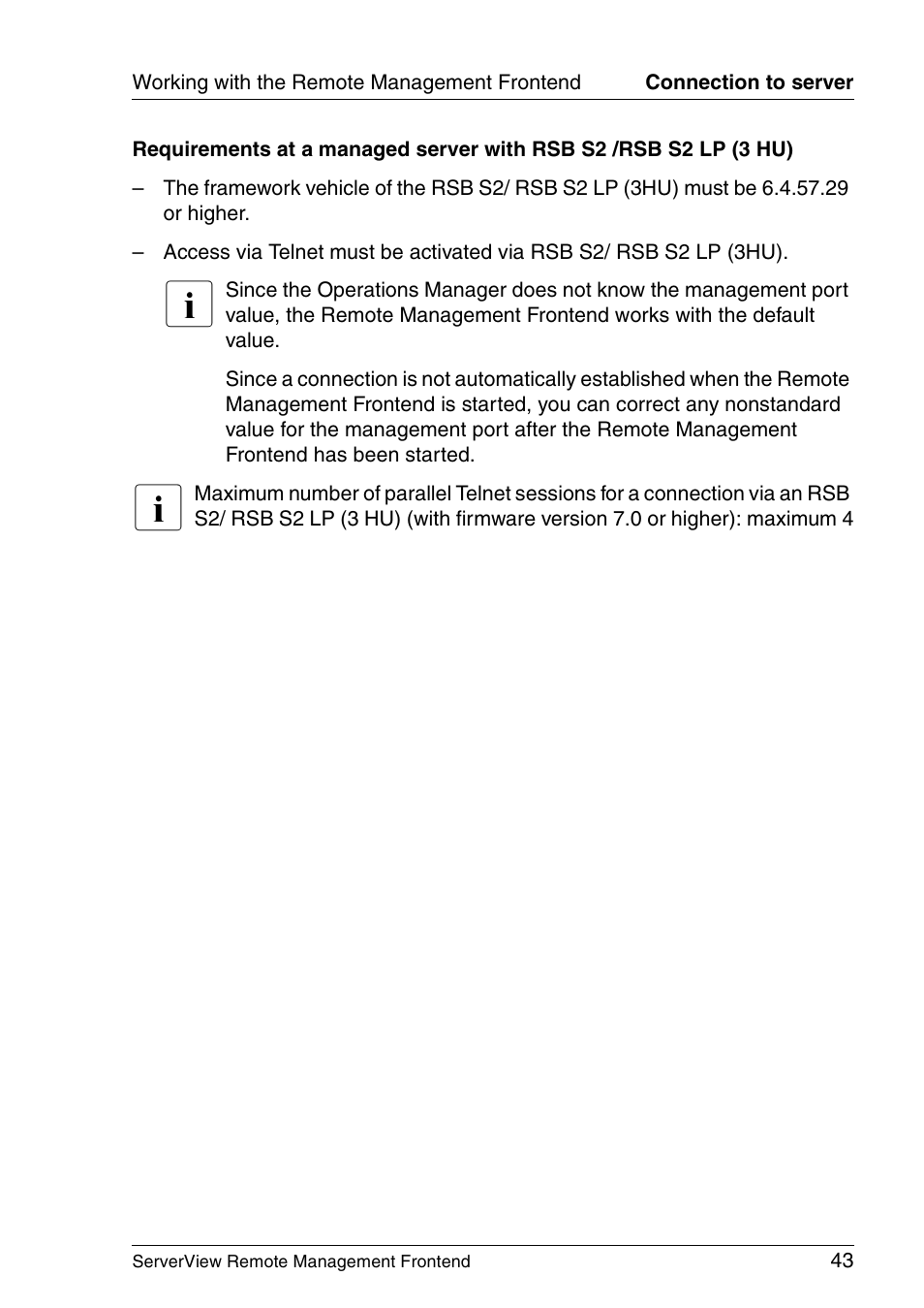 FUJITSU Primergy ServerView Suite ServerView Remote Management Frontend V4.90 User Manual | Page 43 / 62
