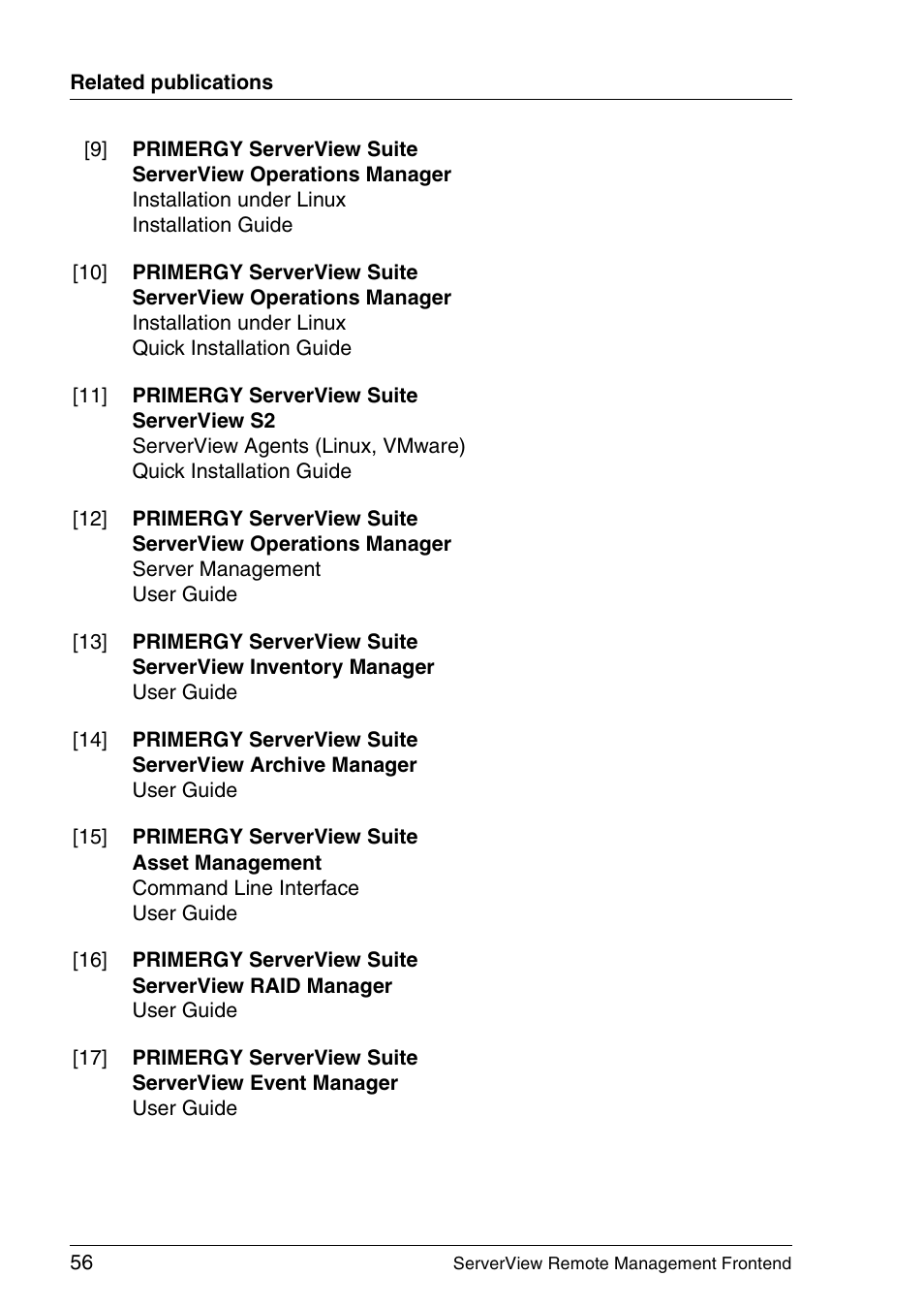 FUJITSU Primergy ServerView Suite ServerView Remote Management Frontend V4.90 User Manual | Page 56 / 62