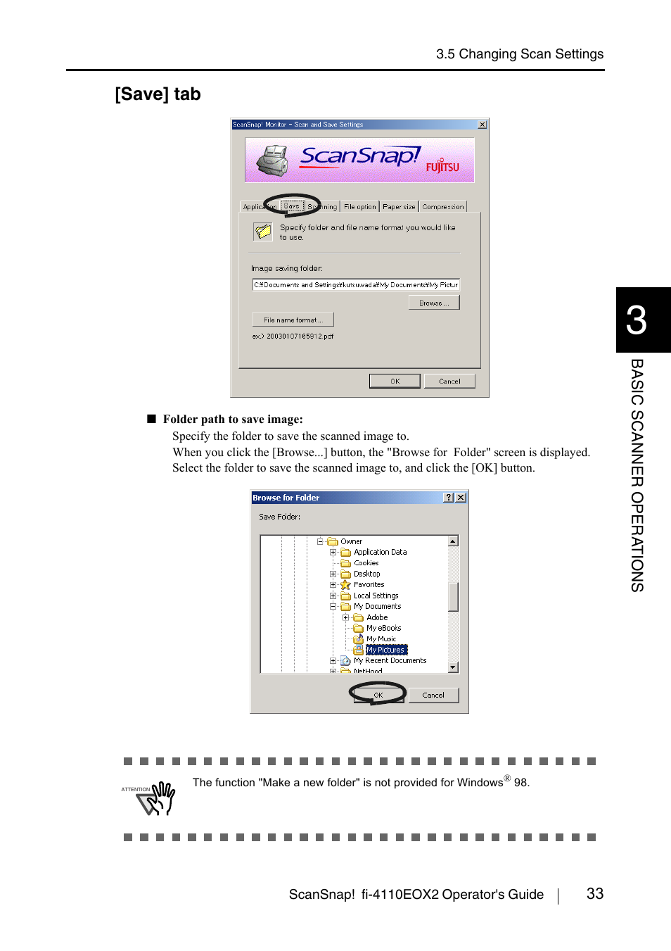 Save] tab | FUJITSU fi-4110EOX2 User Manual | Page 49 / 91