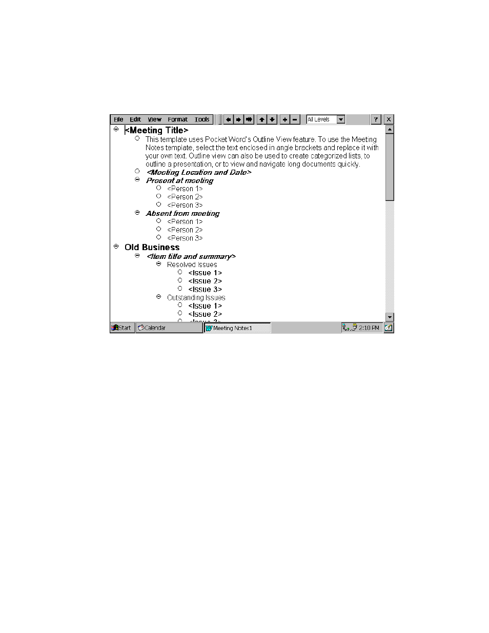 Taking notes using pocket word | FUJITSU 200 User Manual | Page 39 / 130