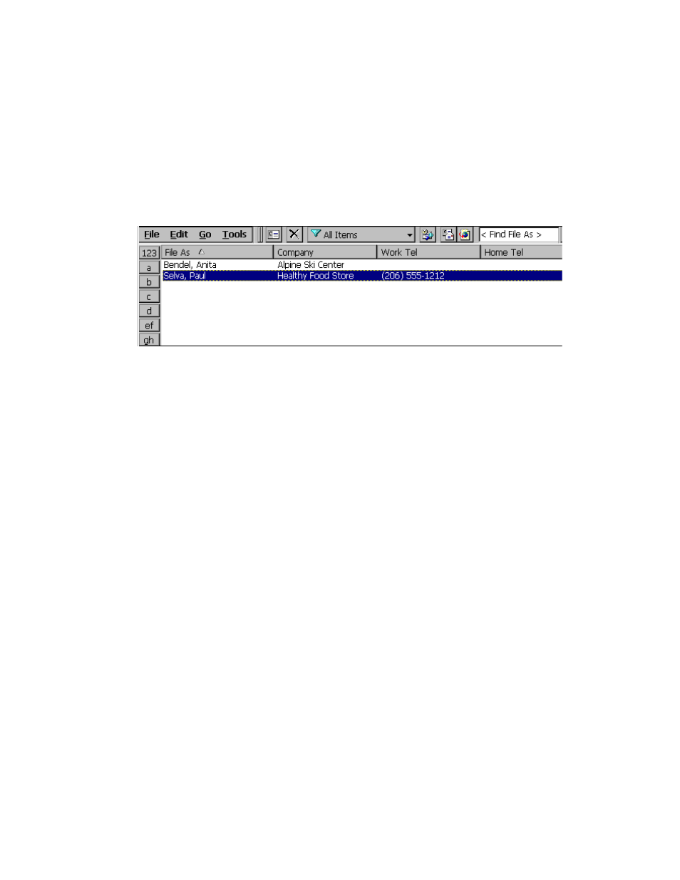 Contacts: tracking friends and colleagues, To create a new contact | FUJITSU 200 User Manual | Page 53 / 130