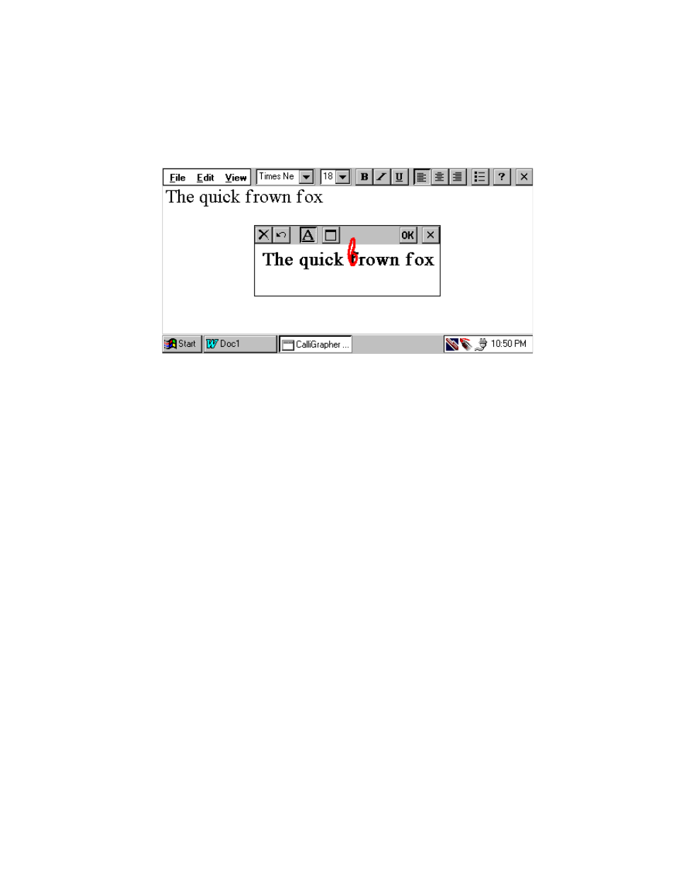 What is displayed in the correction window, Gestures and spell checking, Gestures and spell checking 4 | FUJITSU 200 User Manual | Page 79 / 130