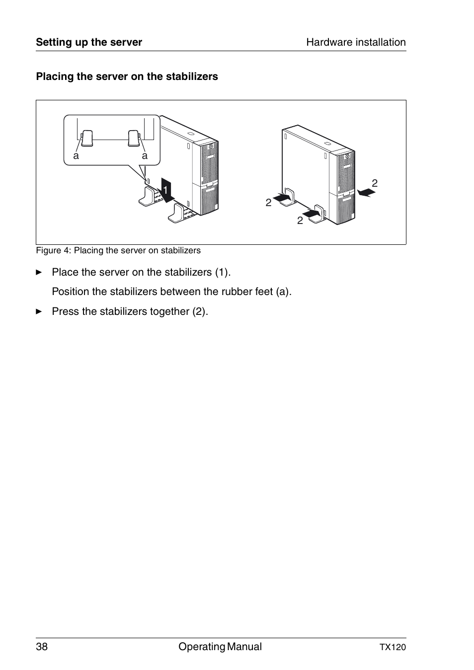 FUJITSU TX120 User Manual | Page 38 / 82