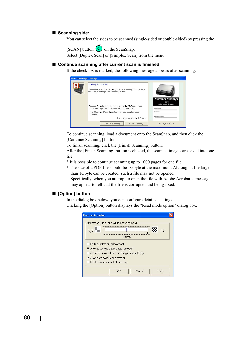 FUJITSU ScanSnap S510 User Manual | Page 100 / 287