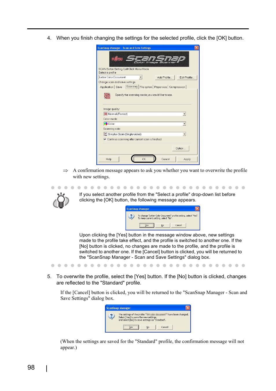FUJITSU ScanSnap S510 User Manual | Page 118 / 287