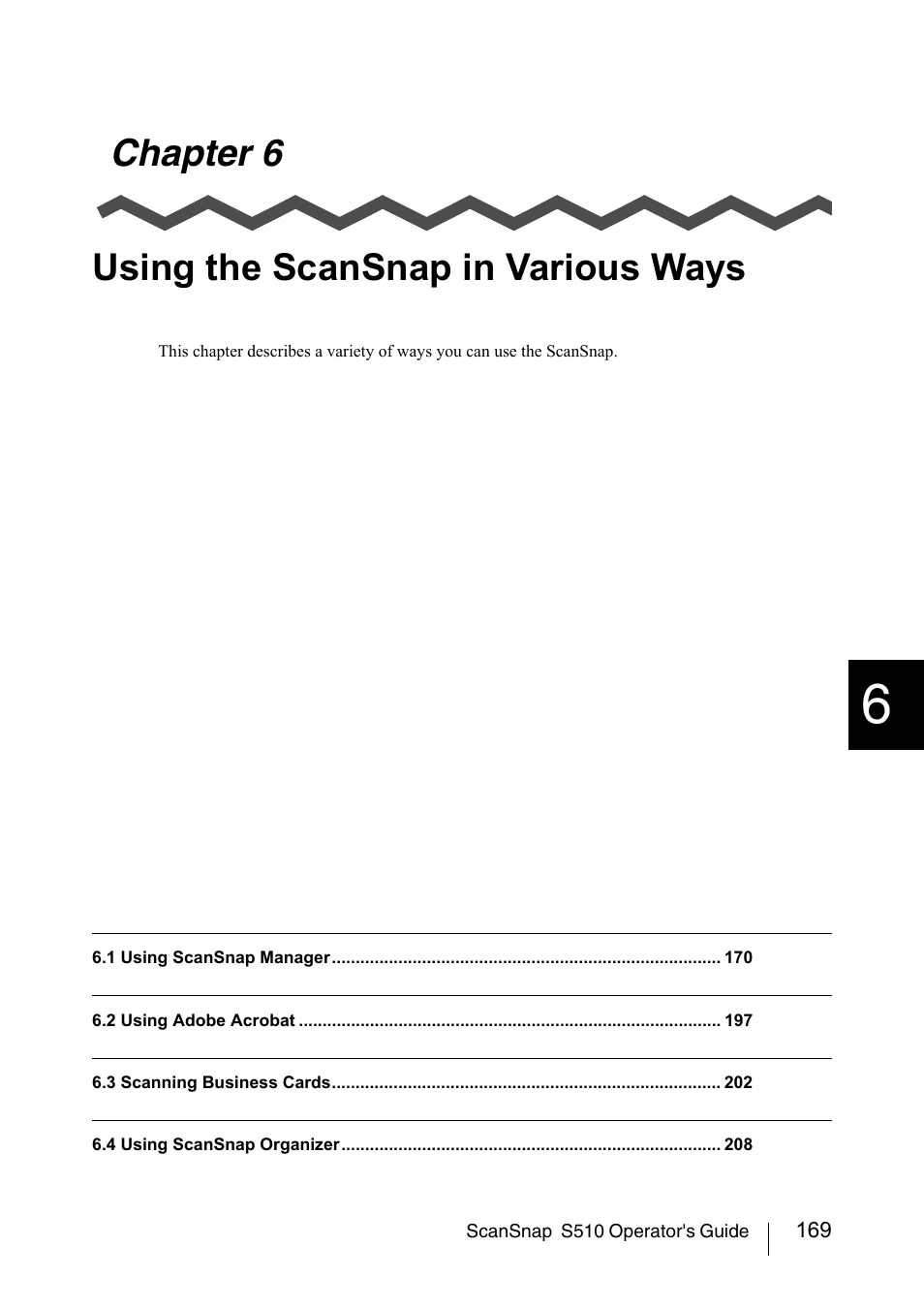 Chapter 6 using the scansnap in various ways | FUJITSU ScanSnap S510 User Manual | Page 189 / 287