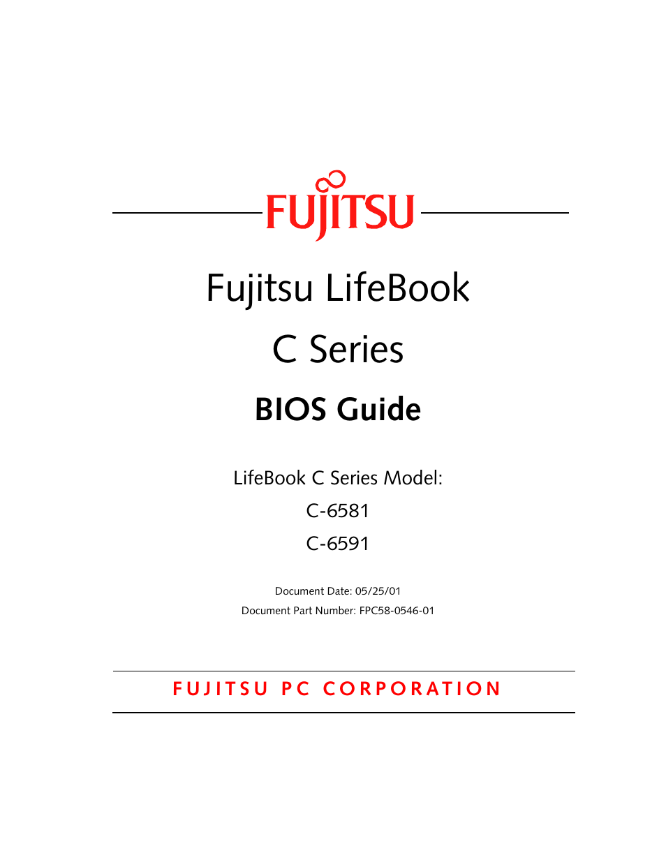 FUJITSU C-6591 User Manual | 39 pages