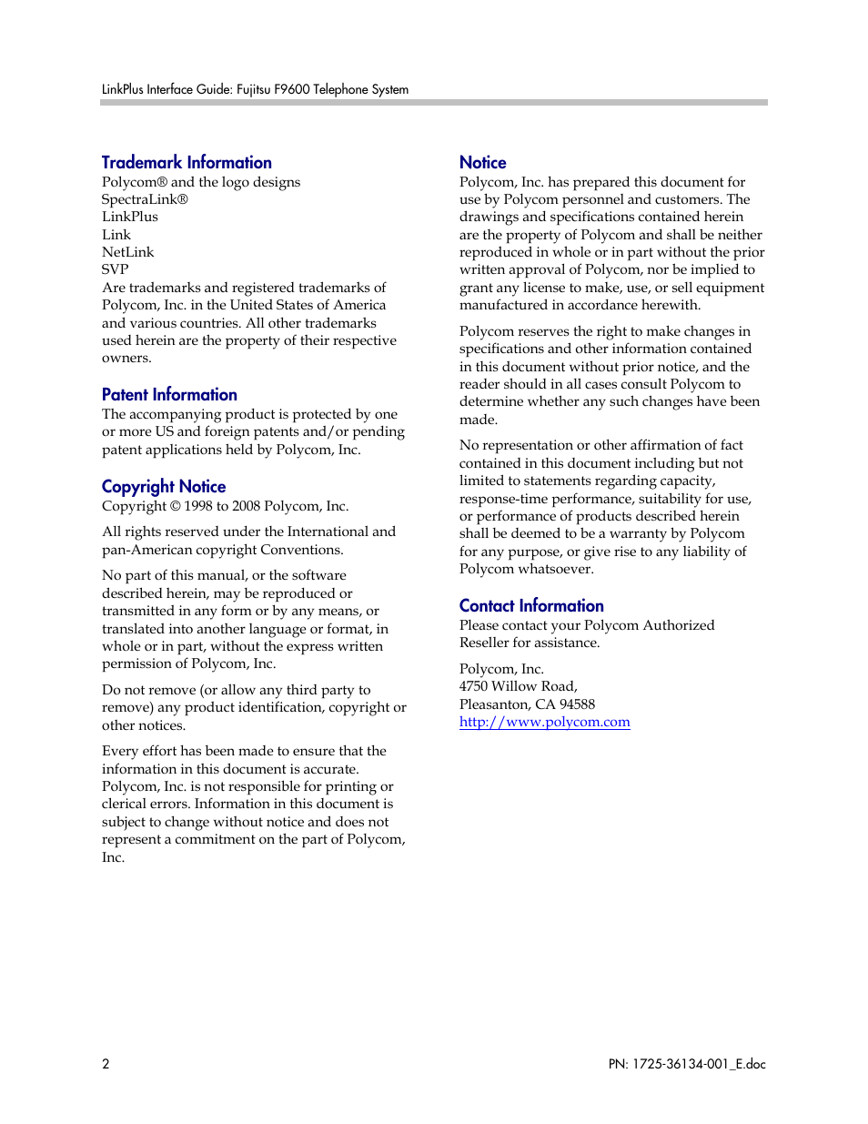 FUJITSU F9600 User Manual | Page 2 / 19