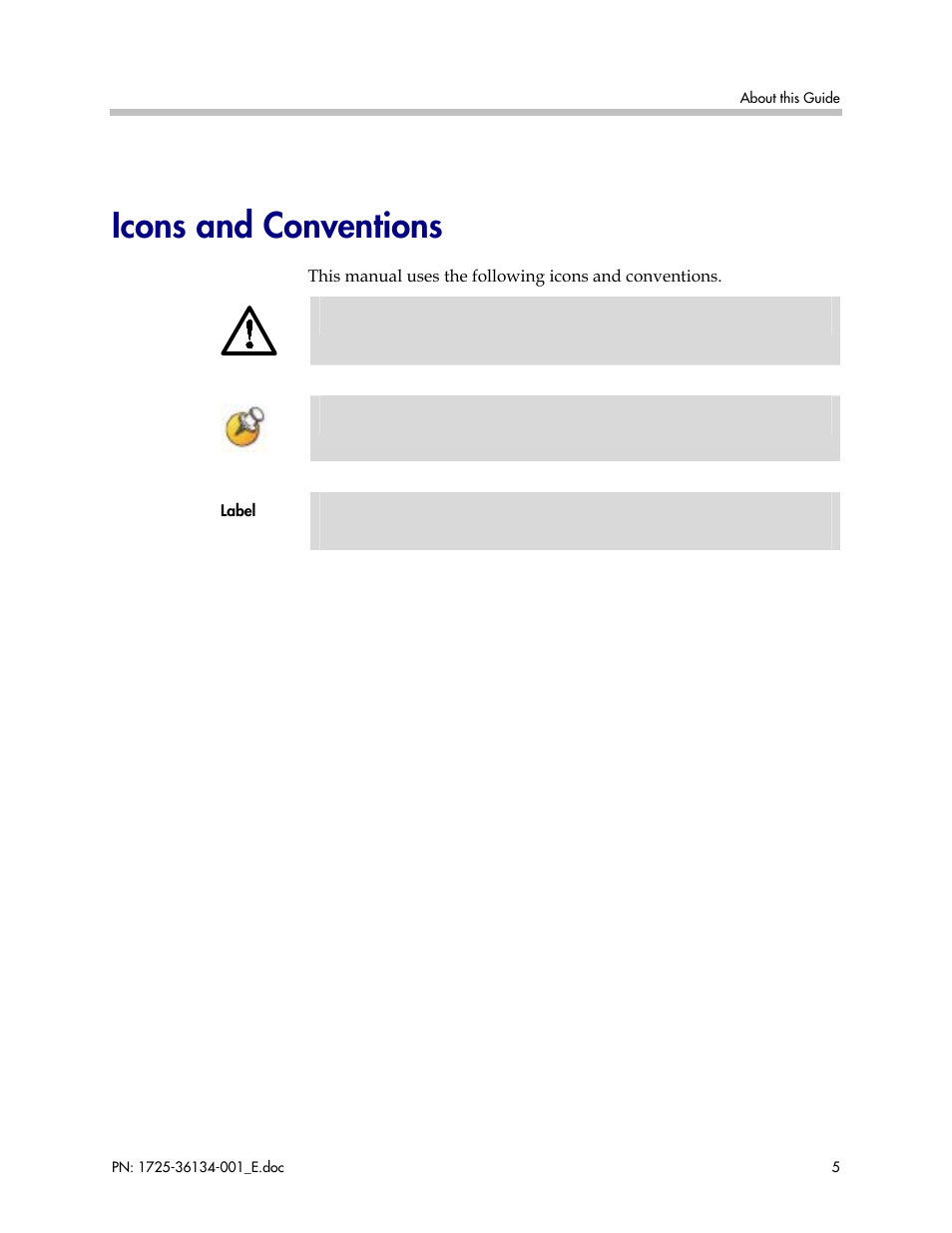 Icons and conventions | FUJITSU F9600 User Manual | Page 5 / 19