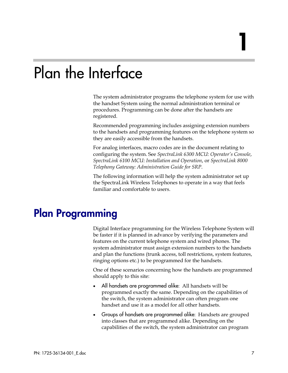 Plan the interface, Plan programming | FUJITSU F9600 User Manual | Page 7 / 19