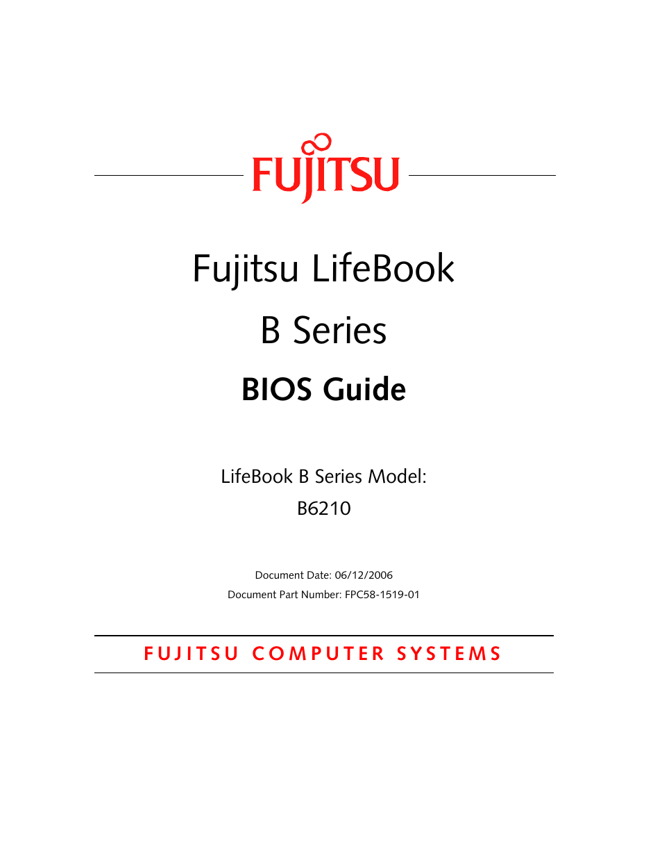 FUJITSU B6210 User Manual | 29 pages