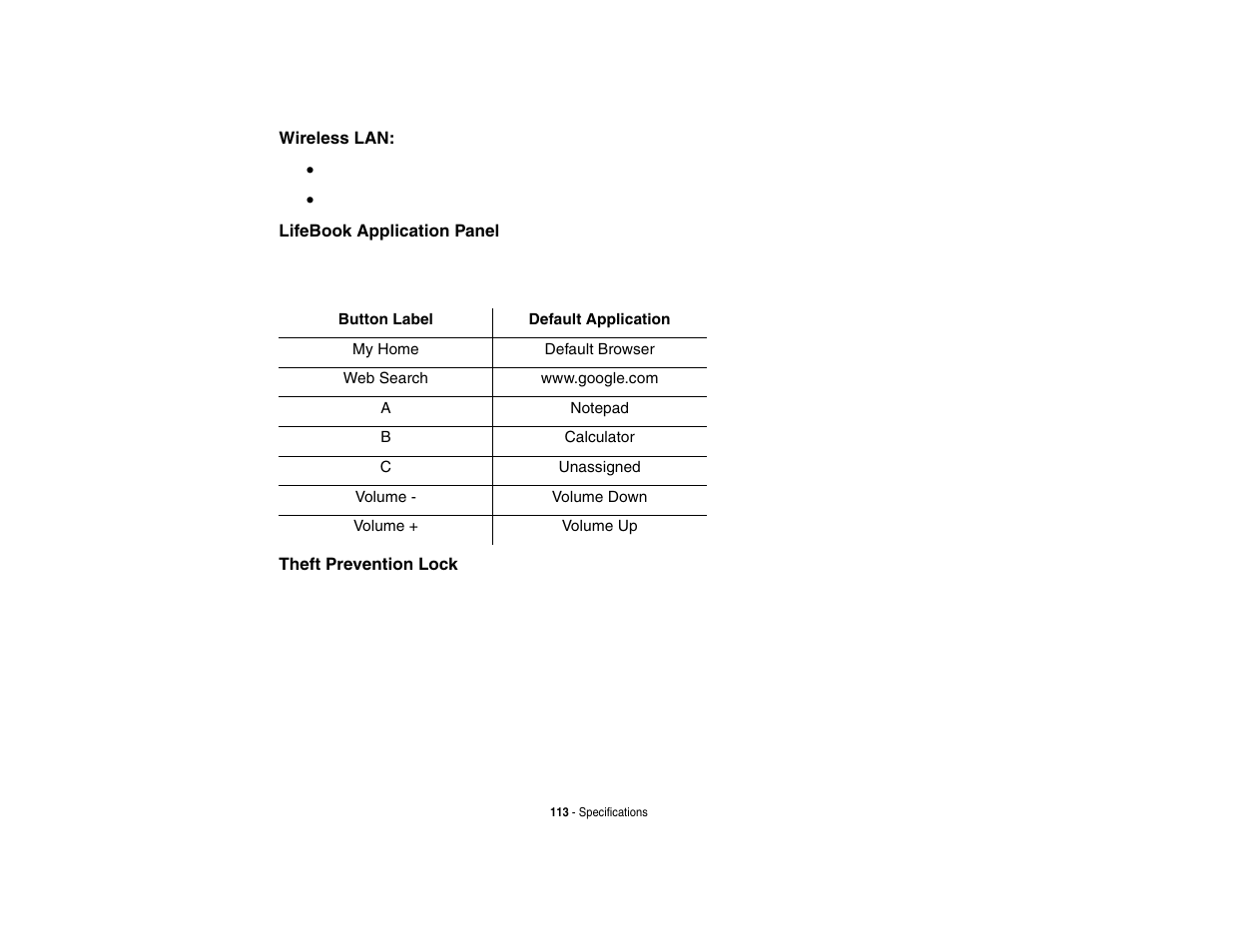 FUJITSU LifeBook A3210 User Manual | Page 118 / 183