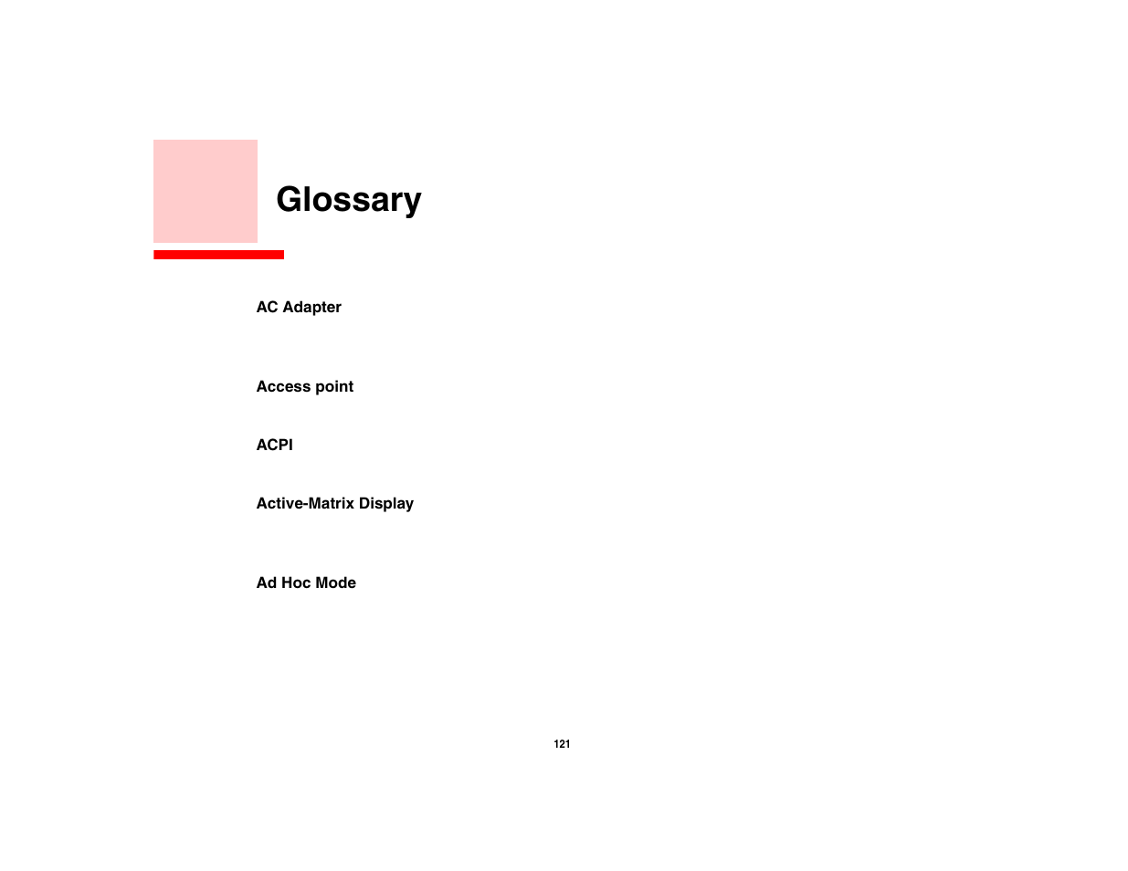 Glossary, Glossary/regulatory | FUJITSU LifeBook A3210 User Manual | Page 126 / 183