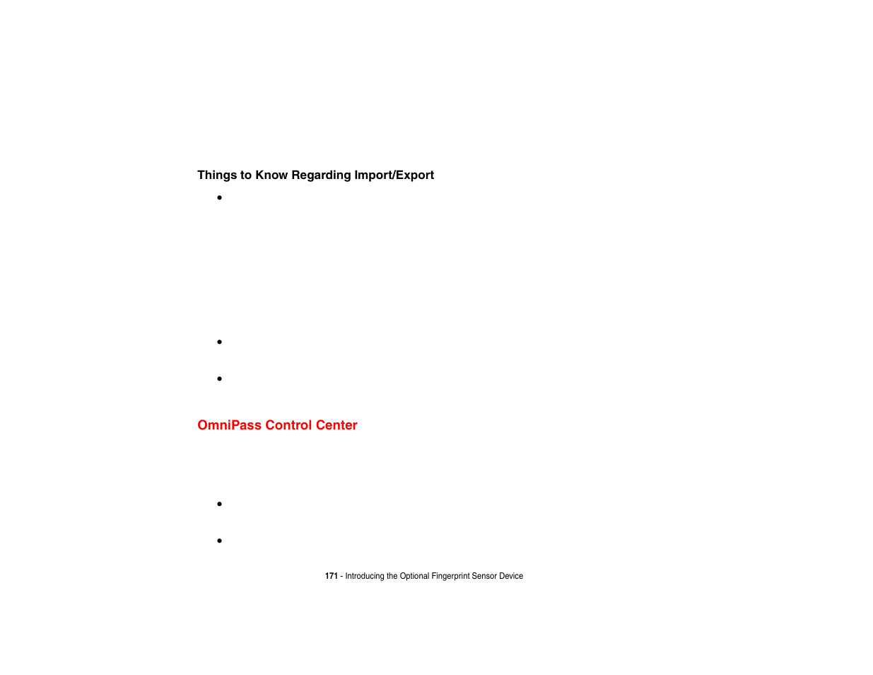 Omnipass control center | FUJITSU LifeBook A3210 User Manual | Page 176 / 183