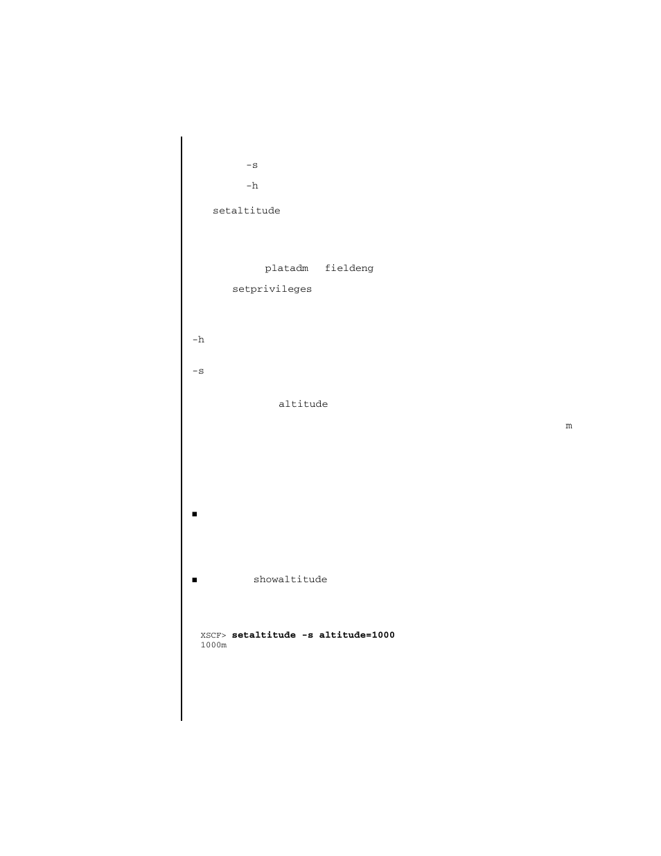 Setaltitude | FUJITSU SPARC ENTERPRISE M4000 User Manual | Page 141 / 444