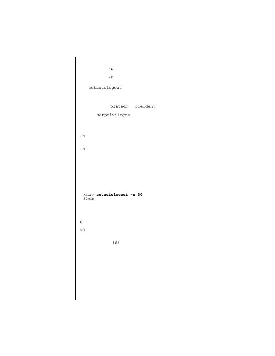 Setautologout | FUJITSU SPARC ENTERPRISE M4000 User Manual | Page 153 / 444