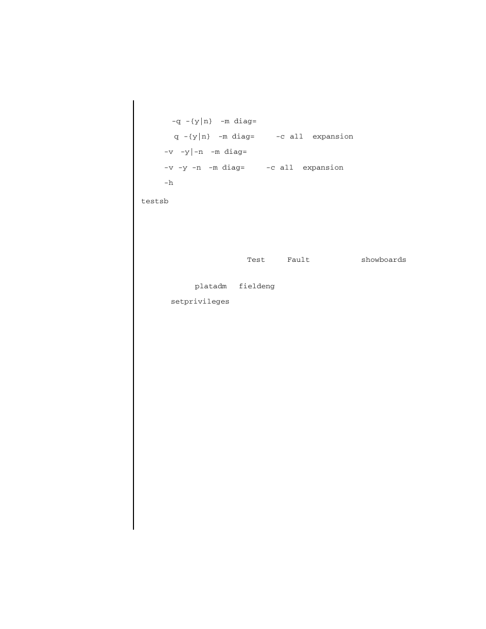 Testsb | FUJITSU SPARC ENTERPRISE M4000 User Manual | Page 421 / 444