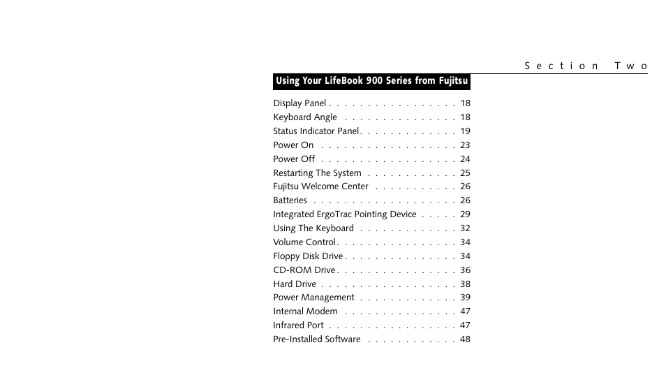 FUJITSU LIFEBOOK 990TX2 User Manual | Page 27 / 209