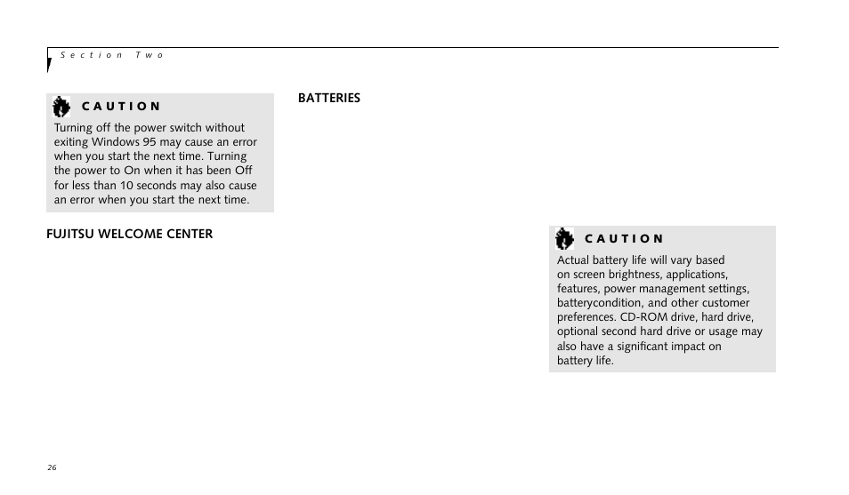 FUJITSU LIFEBOOK 990TX2 User Manual | Page 36 / 209