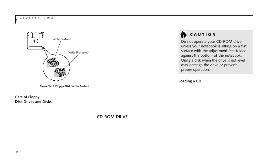 Cd-rom drive | FUJITSU LIFEBOOK 990TX2 User Manual | Page 46 / 209