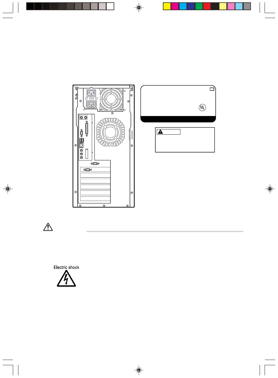 Warning and caution labels, Warning, Fujitsu limited | FUJITSU 8000 SERIES User Manual | Page 7 / 88