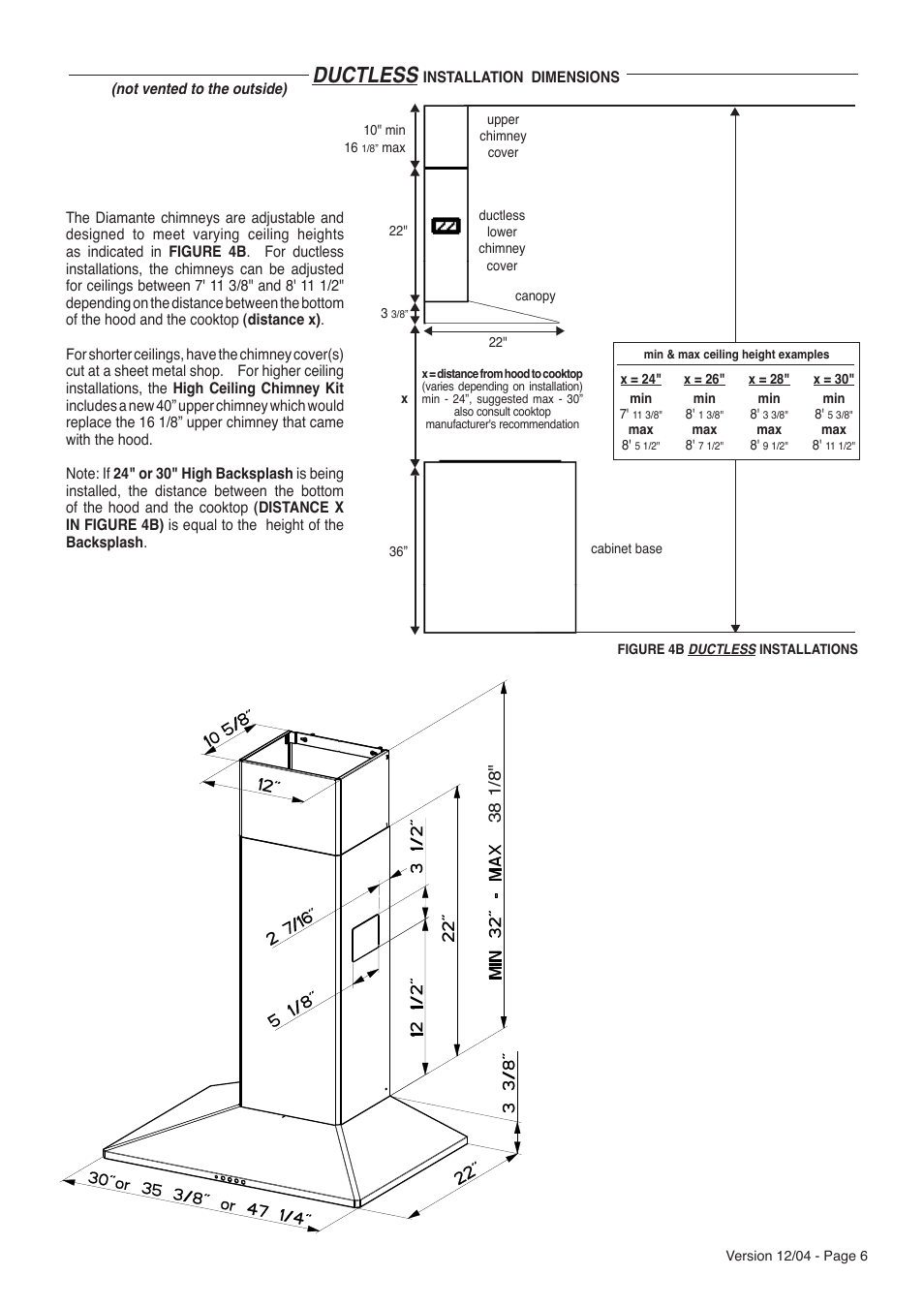 Ductless | Faber Diamante User Manual | Page 6 / 9