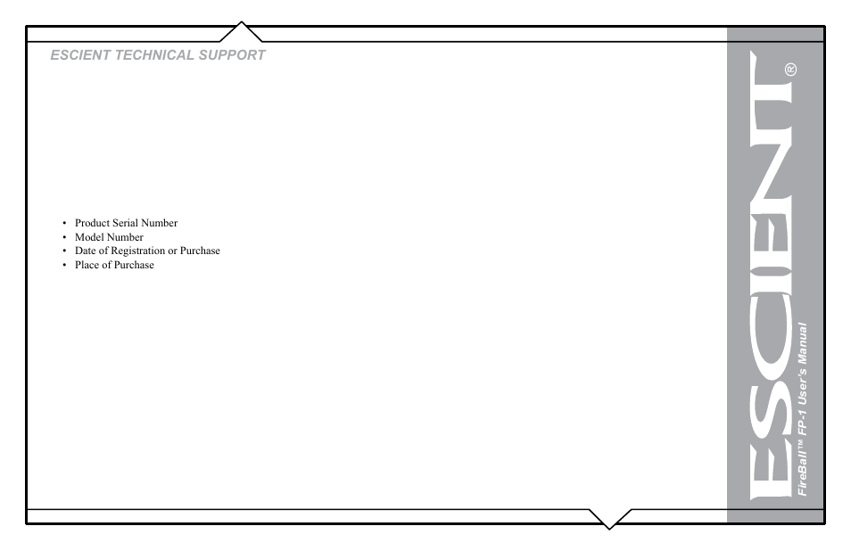 Escient technical support | Flying Pig Systems FireBallTM FP-1 User Manual | Page 74 / 77