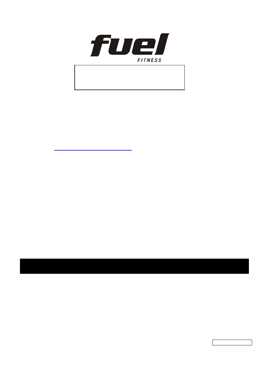 Product registration | Fuel Fitness FT96 User Manual | Page 3 / 23