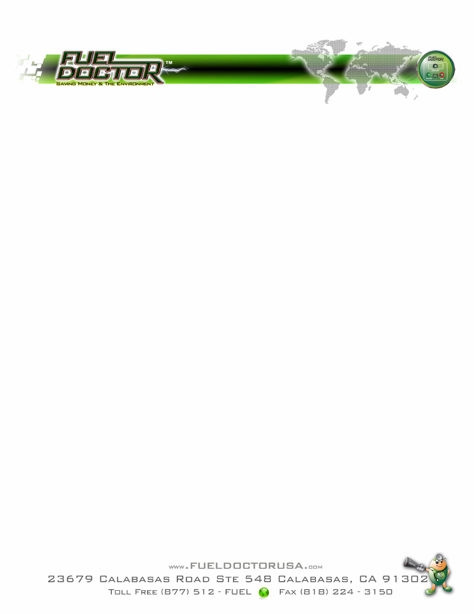 Fuel Doctor FD-47S User Manual | 1 page
