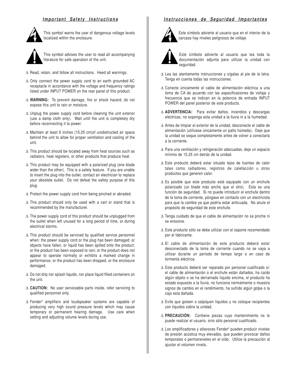Fender Bassman 400 User Manual | Page 3 / 20