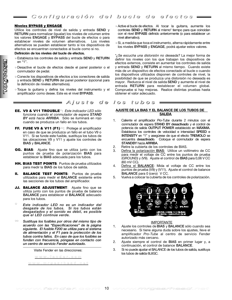 Fender Pro Reverb Amp User Manual | Page 10 / 28