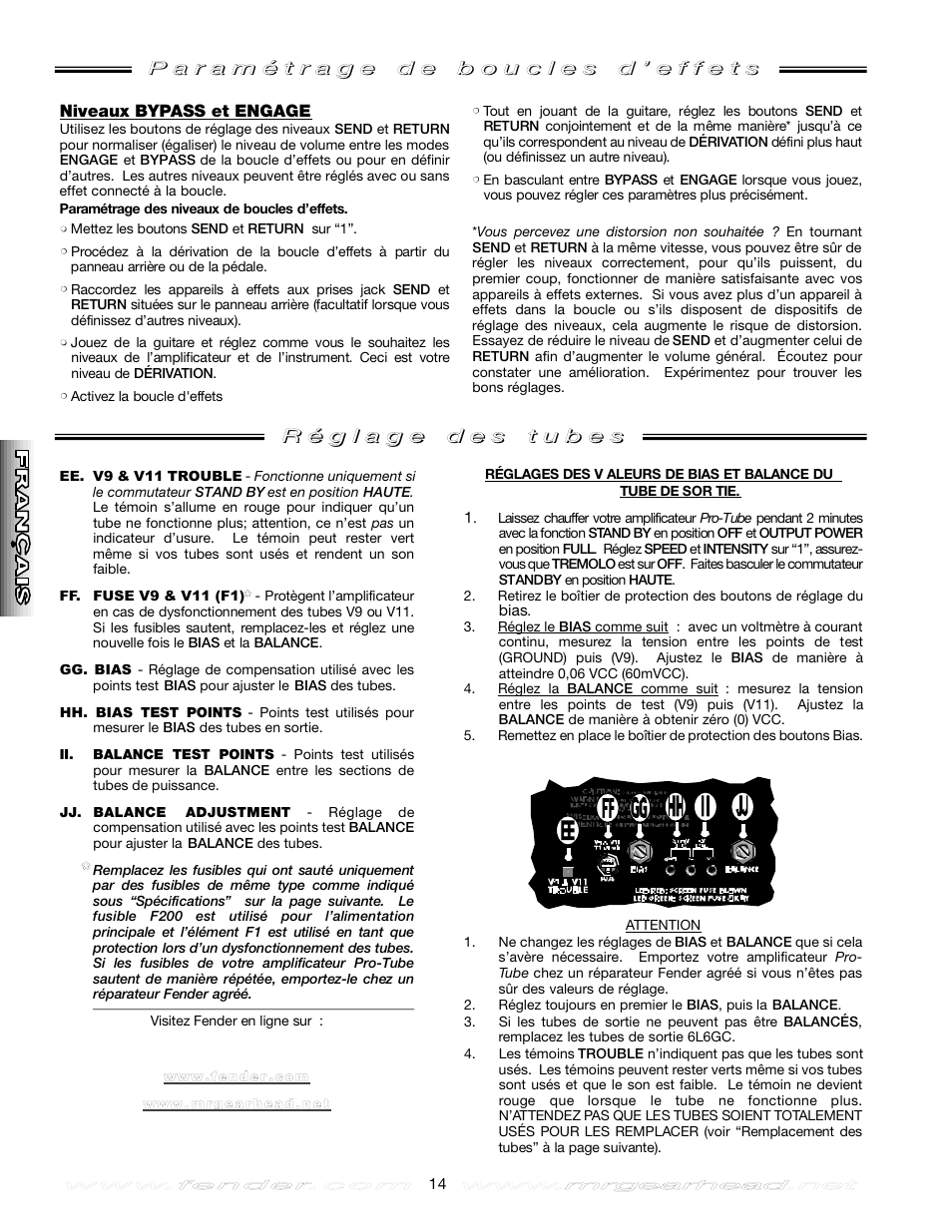Fender Pro Reverb Amp User Manual | Page 14 / 28