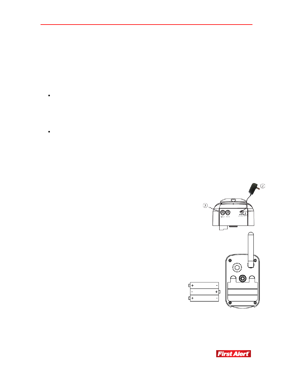 General precautions, Installing the camera | First Alert Family Monitor DWB-700 User Manual | Page 7 / 12