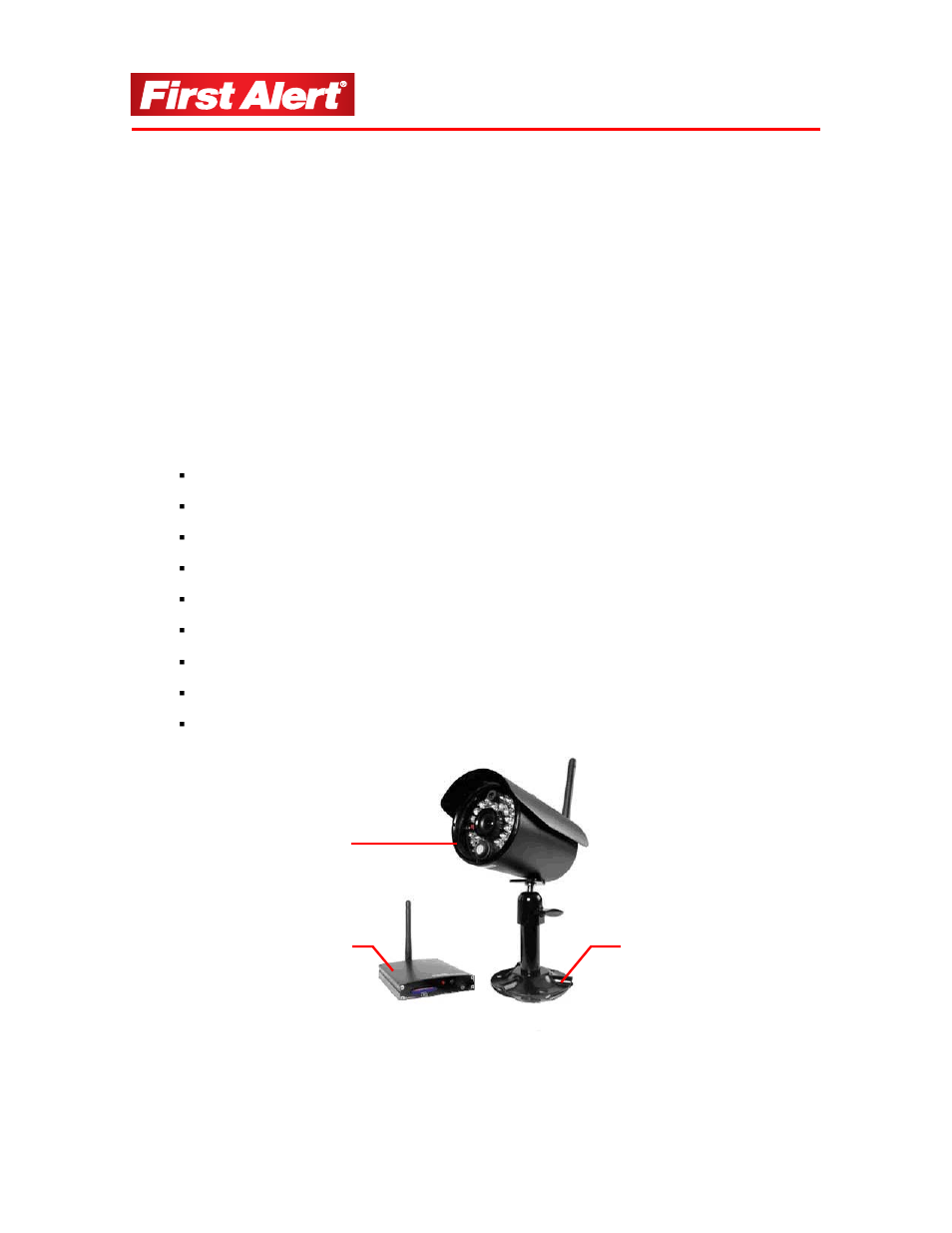 Getting to know your d575 camera system | First Alert INDOOR / OUTDOOR WIRELESS D575 User Manual | Page 7 / 26