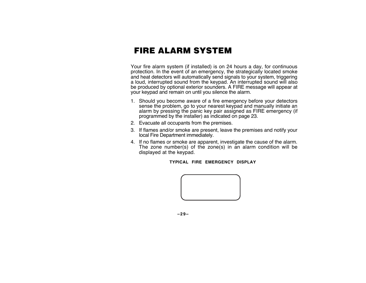 Fire alarm system | First Alert FA120C User Manual | Page 29 / 44