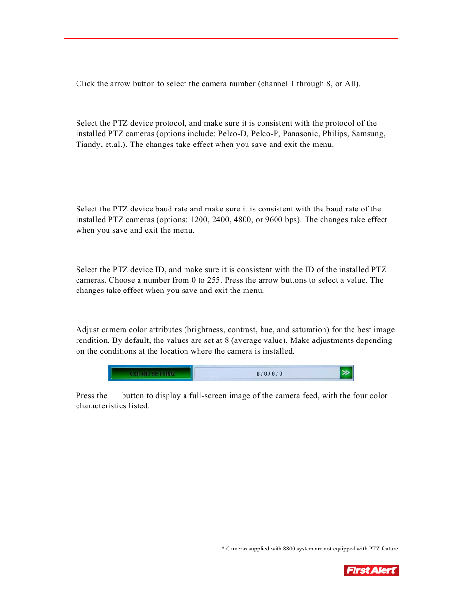 First Alert 8800 User Manual | Page 43 / 107