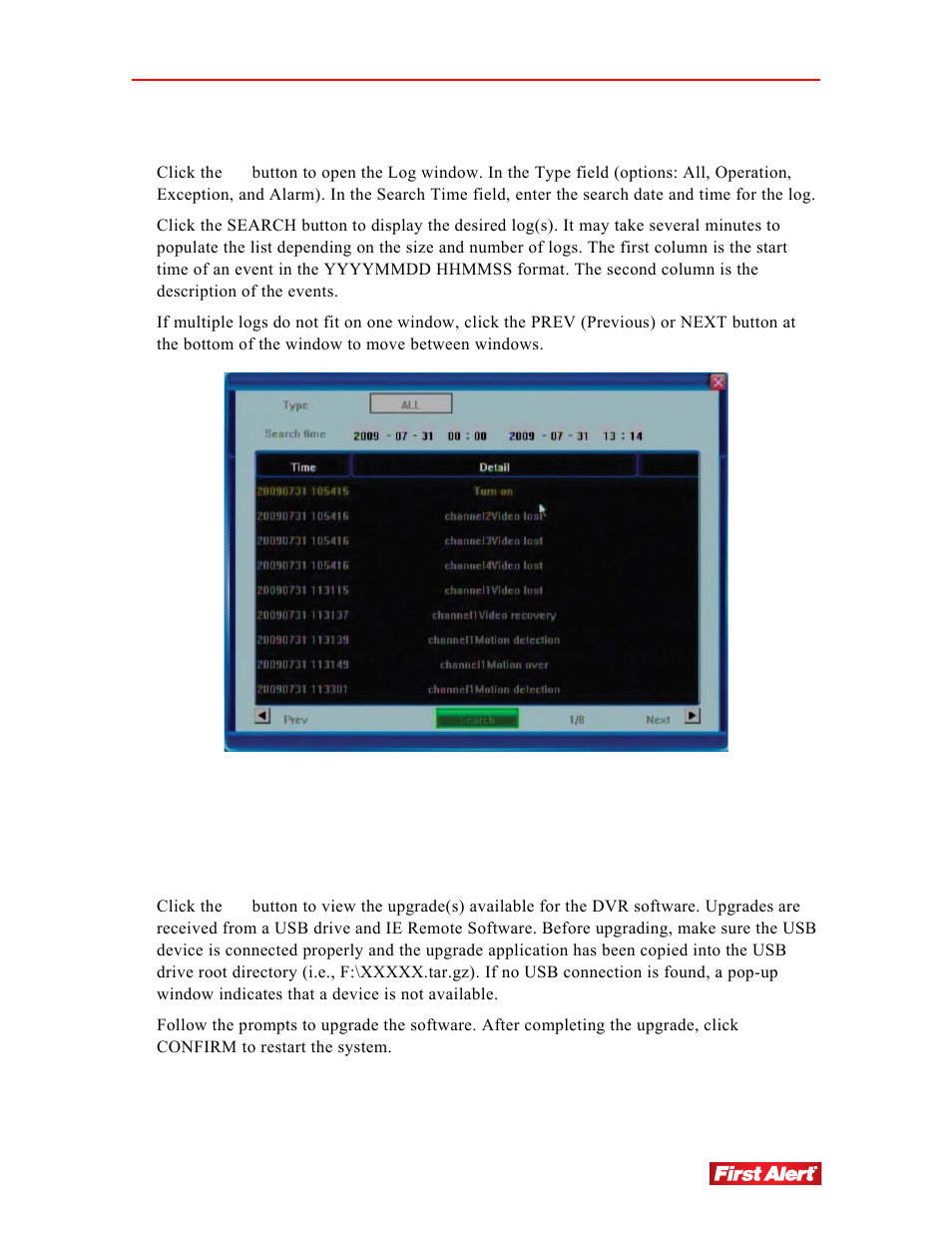First Alert 8800 User Manual | Page 61 / 107