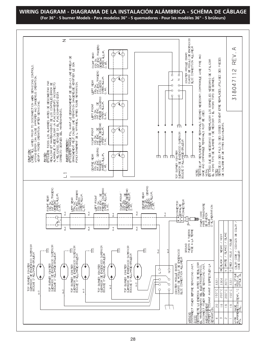 FRIGIDAIRE FGC36S5EC User Manual | Page 28 / 28